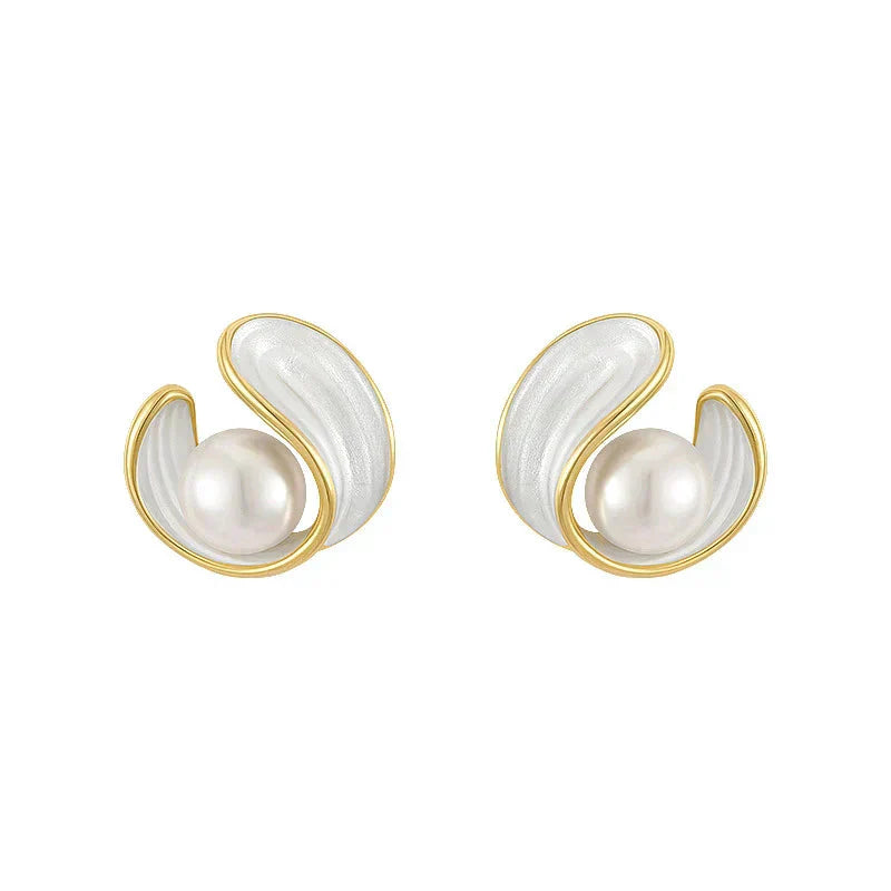 Lee - White Opal Earrings