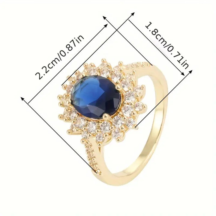 Vionne Sapphire Gold Ring