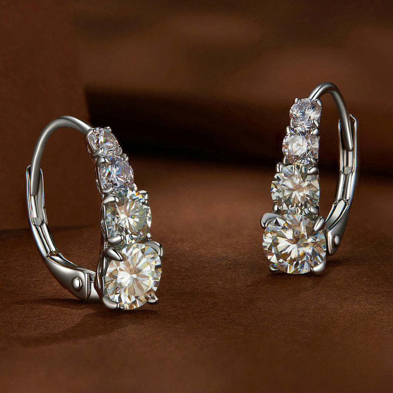 Carol four stone earrings