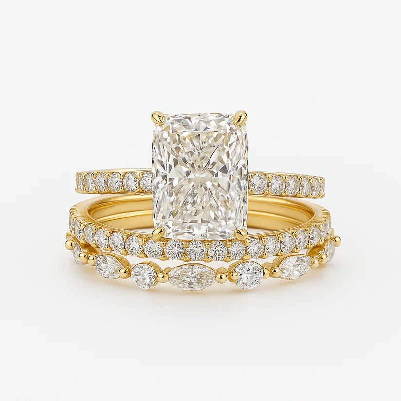 Jaily 3PC Wedding Ring Set