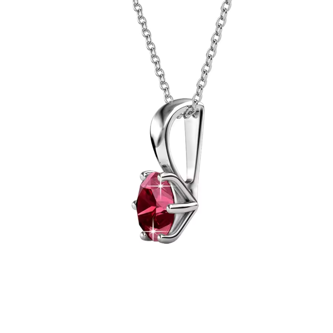 Crystal Charm Pendant Necklace