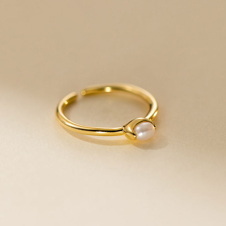 Open Baroque Pearl Ring