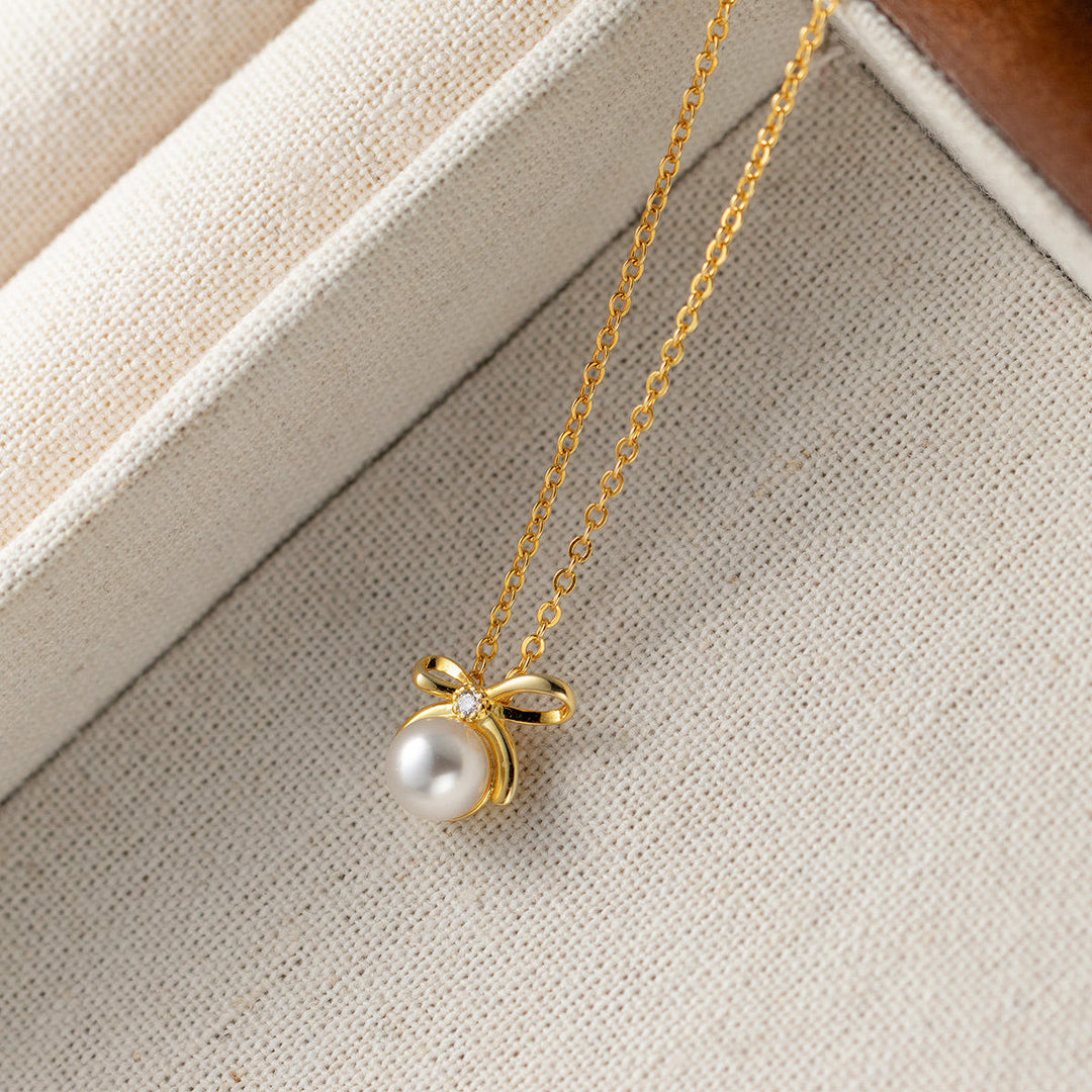 Butterfly Pearl Necklace