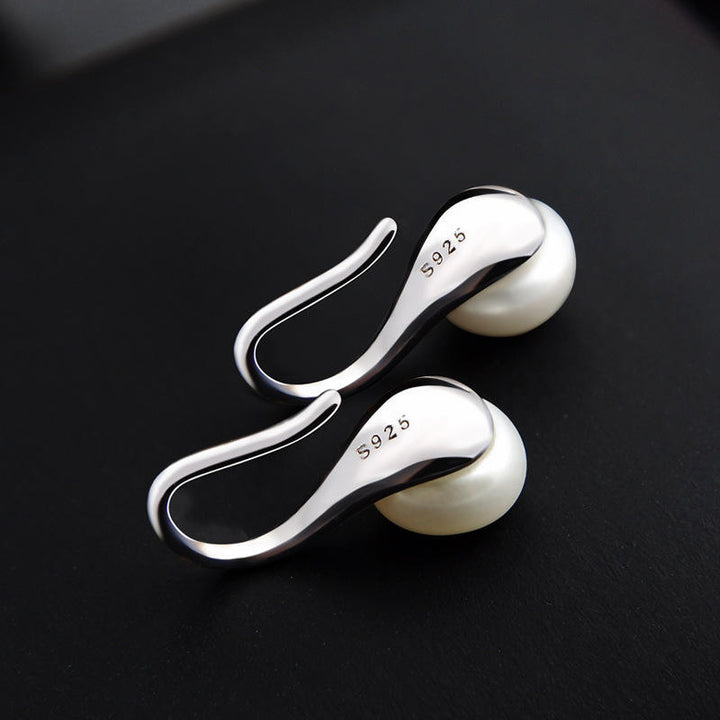 Shell Pearl Drop Earrings