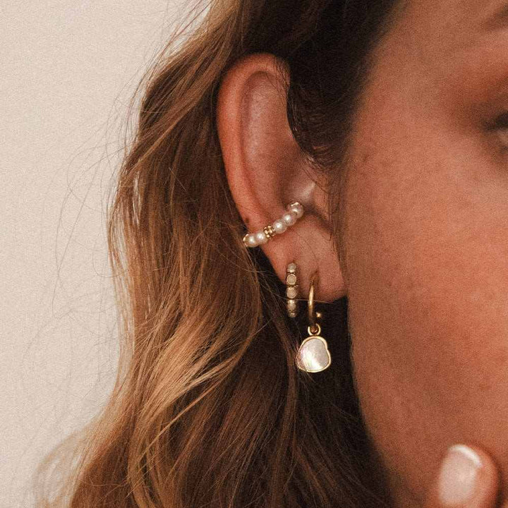 Freshwater Pearl Cuff Earrings