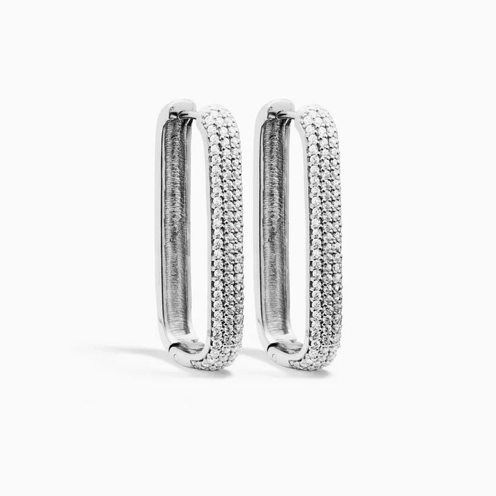 Large Icon Pavé Hoops