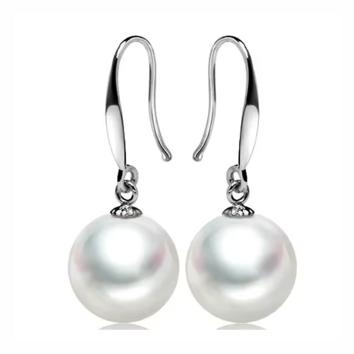 Pearl Drop Charm Earrings